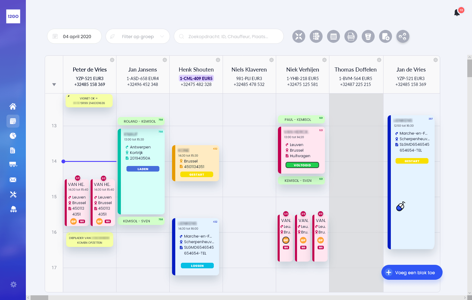 B-Planning Closed Navigation Bar