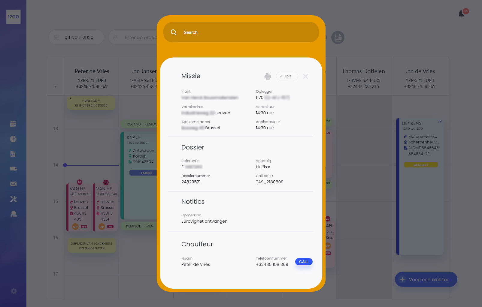 B-Planning Double Click Opdracht